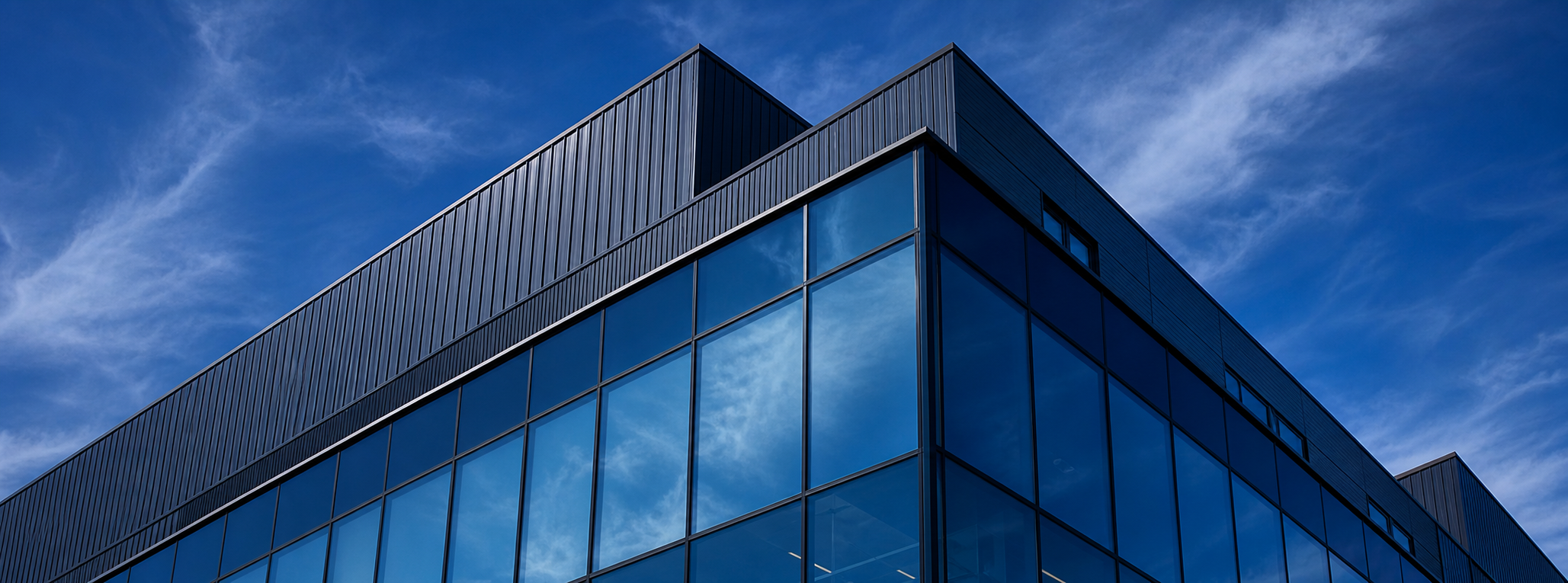 Modern Nordic glass office building